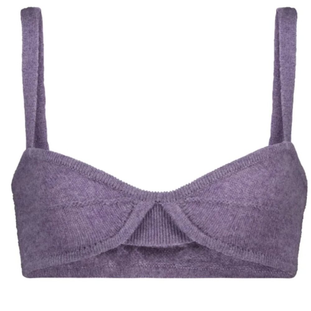 NWT KHAITE Eda Amethyst Bralette